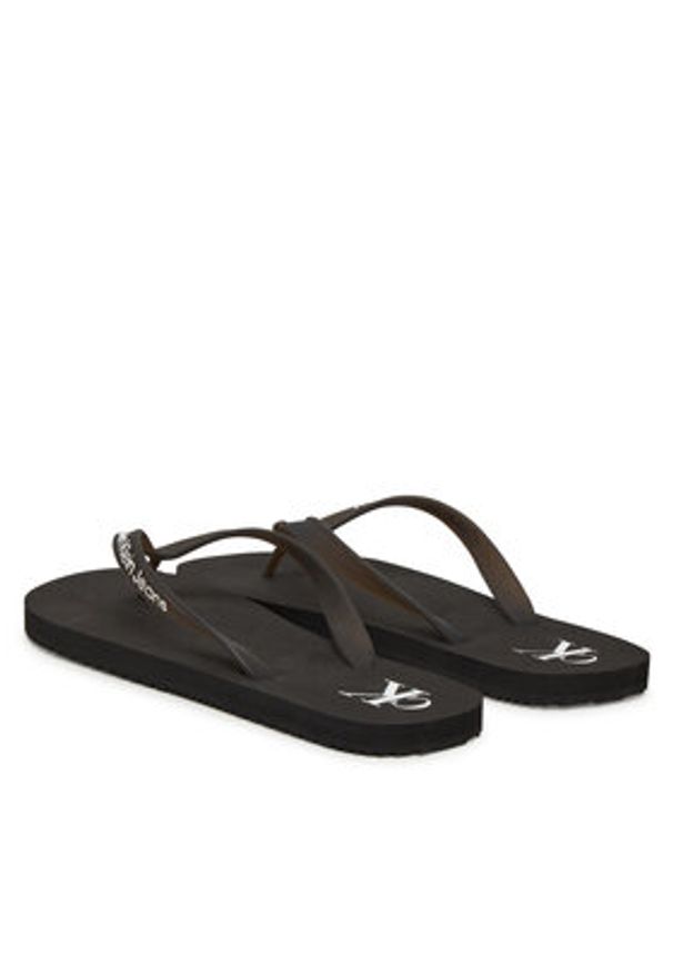 Calvin Klein Jeans Japonki Beach Sandal Transparent Tpu YM0YM01267 Czarny. Kolor: czarny