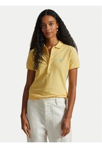 Polo Ralph Lauren Polo 211870245030 Żółty Slim Fit. Typ kołnierza: polo. Kolor: żółty. Materiał: bawełna #1