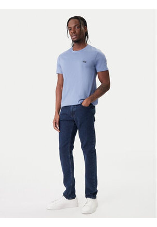 BOSS T-Shirt Rn 365 50531401 Granatowy Regular Fit. Kolor: niebieski. Materiał: bawełna