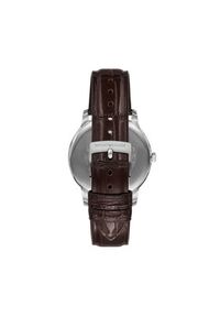 Emporio Armani Zegarek Minimalist AR11672 Brązowy. Kolor: brązowy. Materiał: skóra #5