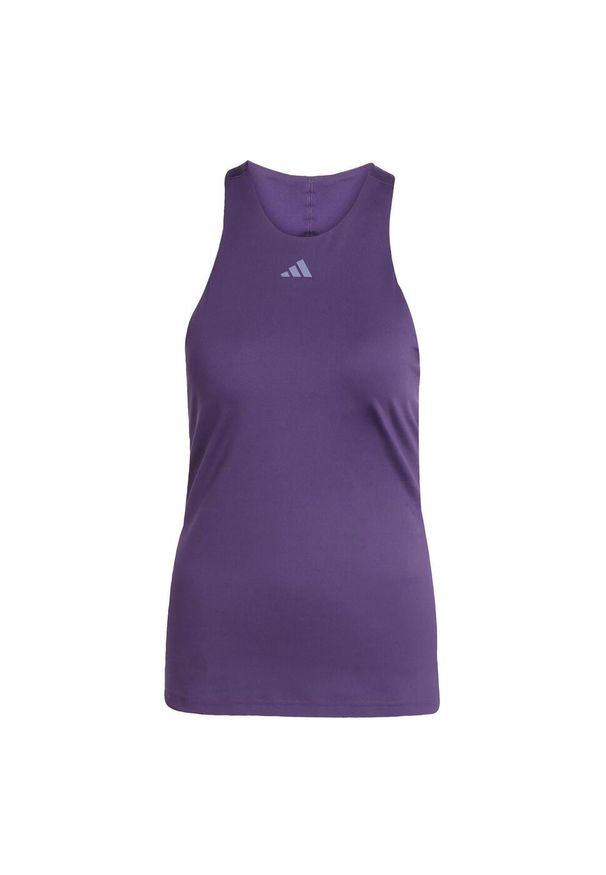Adidas - Koszulka Tennis Climacool Y-Tank. Kolor: fioletowy. Długość rękawa: bez rękawów. Technologia: ClimaCool (Adidas)
