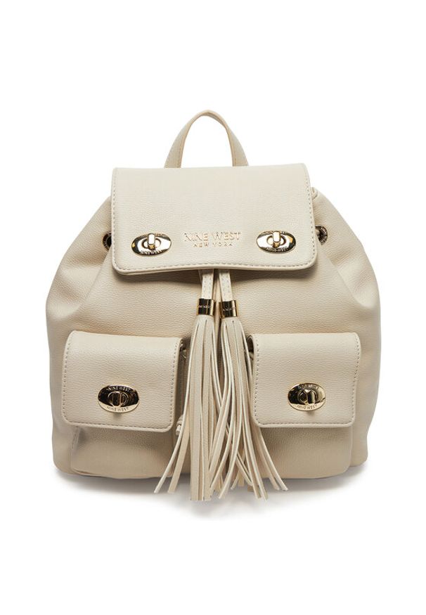 Nine West Plecak LDA7991 Beżowy. Kolor: beżowy. Materiał: materiał