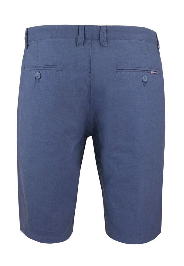 Bawełniane Męskie Krótkie Spodenki (Szorty) - Pako Jeans - Ciemnoniebieskie. Kolor: niebieski. Materiał: bawełna. Długość: krótkie. Sezon: lato. Styl: klasyczny