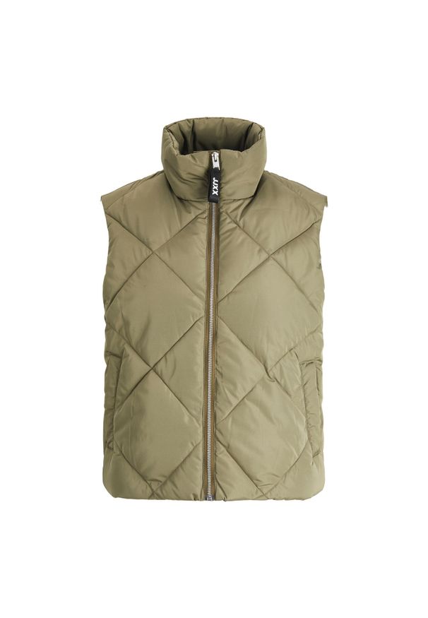 Kamizelka damska JJXX Fume Szorty Quilted. Kolor: wielokolorowy, zielony, brązowy. Materiał: tkanina, poliester