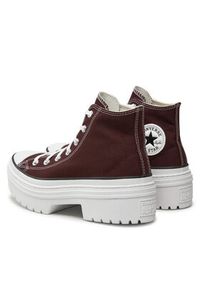 Converse Trampki Chuck Taylor All Star Lugged Heel Platform A09401C Bordowy. Kolor: czerwony. Materiał: materiał. Obcas: na platformie #5