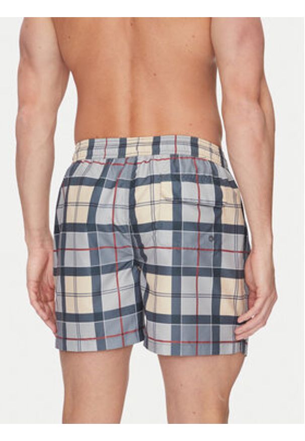 Barbour Szorty kąpielowe Staple Tartan MSW0065TN31 Szary Regular Fit. Kolor: szary. Materiał: syntetyk