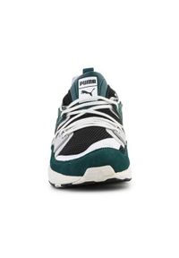 Buty do chodzenia męskie Puma Blaze Of Glory Prm M. Zapięcie: sznurówki. Kolor: wielokolorowy, czarny, zielony. Materiał: tkanina, materiał, skóra, syntetyk. Szerokość cholewki: normalna. Sport: turystyka piesza