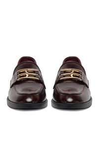 Jenny - JENNY Loafersy CEO-HYF62303CS-1 Bordowy. Kolor: czerwony. Materiał: materiał #3