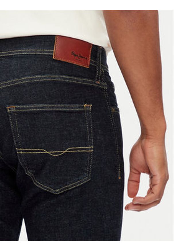 Pepe Jeans Jeansy PM207393 Niebieski Straight Fit. Kolor: niebieski