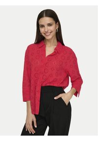 JDY Koszula Tallie 15292179 Czerwony Regular Fit. Kolor: czerwony. Materiał: bawełna #1