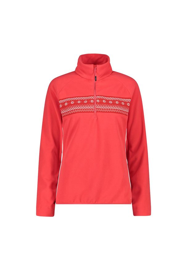 Golf damska turystyczne CMP 34J3956. Okazja: na co dzień. Typ kołnierza: golf. Kolor: czerwony. Styl: casual, sportowy. Sport: golf