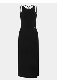 Calvin Klein Jeans Sukienka codzienna Tie Detail J20J223050 Czarny Slim Fit. Okazja: na co dzień. Kolor: czarny. Materiał: lyocell. Typ sukienki: proste. Styl: casual #4