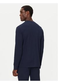 Polo Ralph Lauren Longsleeve 714950609002 Granatowy Slim Fit. Typ kołnierza: polo. Kolor: niebieski. Materiał: bawełna, syntetyk. Długość rękawa: długi rękaw #3