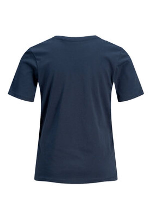Jack & Jones T-Shirt Corp 12151955 Granatowy Slim Fit. Kolor: niebieski. Materiał: bawełna