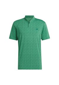 Adidas - Koszulka Ultimate365 Printed Polo. Typ kołnierza: polo. Kolor: zielony. Materiał: materiał. Styl: sportowy