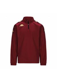 Kurtka z dresu Kappa Gassolo. Kolor: czerwony, wielokolorowy. Materiał: dresówka. Sport: piłka nożna #1