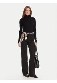 Kontatto Golf 3M0817C Czarny Regular Fit. Typ kołnierza: golf. Kolor: czarny. Materiał: syntetyk #3