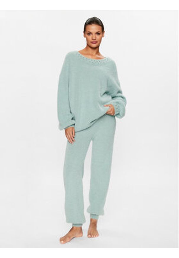 LA PERLA - La Perla Sweter 0055940 Zielony Relaxed Fit. Kolor: zielony. Materiał: syntetyk