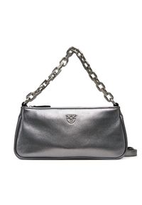 Pinko - PINKO Torebka Half Moon Baguette Mini AI 25-26 PLTT 105069 A2O9 Srebrny. Kolor: srebrny. Materiał: skórzane