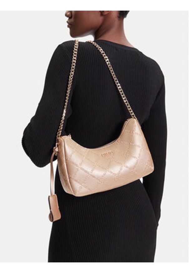 Liu Jo Torebka Ecs S Hobo AF5056 E0538 Złoty. Kolor: złoty. Materiał: skórzane