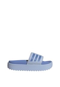 Adidas - adilette Platform Slides. Kolor: niebieski. Obcas: na platformie #1
