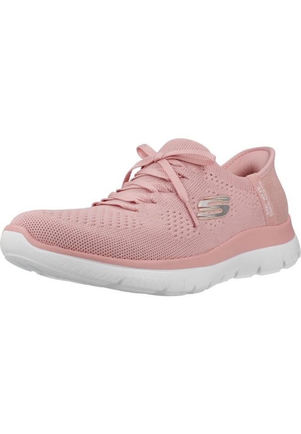 skechers - Buty SKECHERS SLIP-INS - SUMMITS NEW DAILY Rose. Okazja: na co dzień. Kolor: różowy. Materiał: tkanina