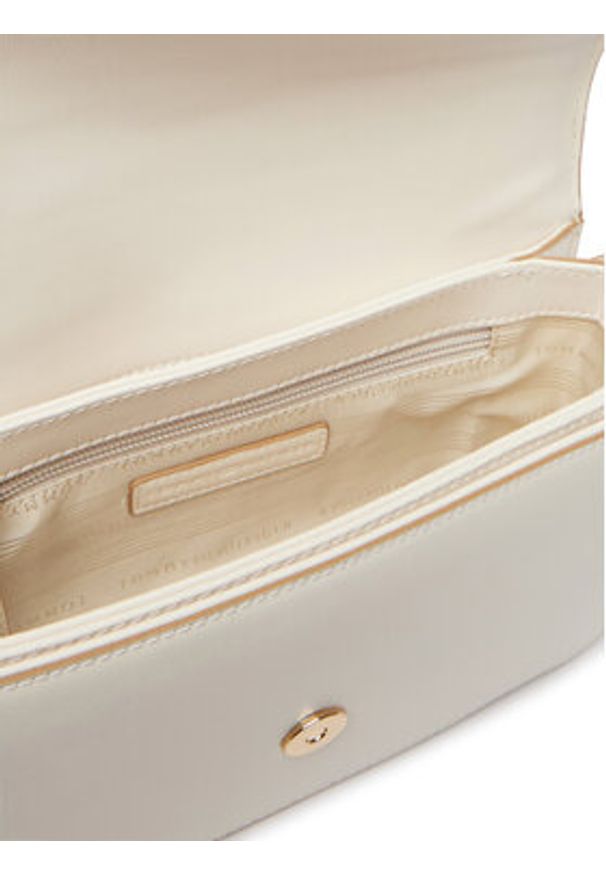 TOMMY HILFIGER - Tommy Hilfiger Torebka Th Libre Flap Crossover AW0AW17723 Beżowy. Kolor: beżowy. Materiał: skórzane