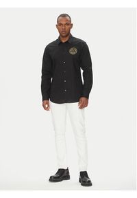 Versace Jeans Couture Koszula 78GALYS1 Czarny Slim Fit. Kolor: czarny. Materiał: bawełna #4