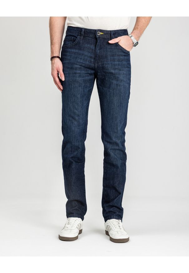 Męskie Spodnie Jeansowe Tom Tailor TTJOSH REGULAR Clean Rinsed Blue Denim 1048363 10115