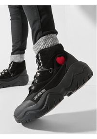 Love Moschino - LOVE MOSCHINO Sneakersy JA15754G0HIP400A Czarny. Kolor: czarny. Materiał: materiał #5
