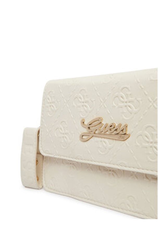 Guess Torebka J6RZ15 WGT10 Écru. Kolor: kremowy. Materiał: skórzane