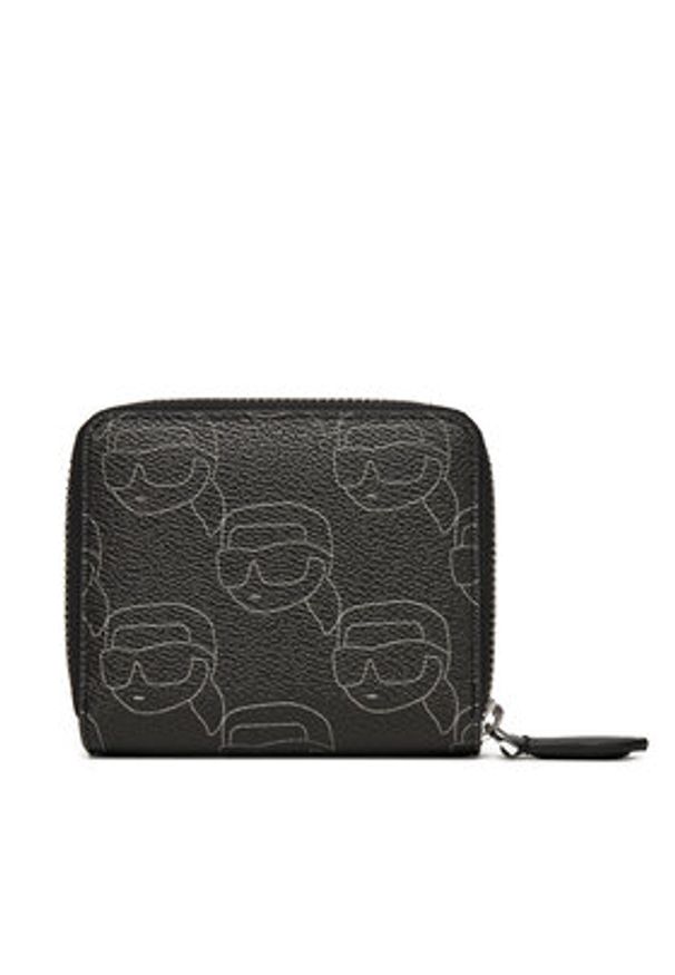 Karl Lagerfeld - KARL LAGERFELD Portfel damski A2W32018 Czarny. Kolor: czarny. Materiał: skóra