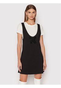 Komplet t-shirt i sukienka codzienna Blugirl Blumarine. Okazja: na co dzień. Kolor: czarny. Typ sukienki: proste. Styl: casual #1