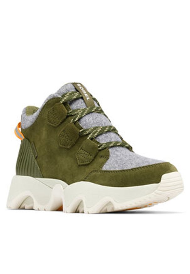 sorel - Sorel Sneakersy Kinetic™ Impact Caribou 2099121355 Zielony. Kolor: zielony. Materiał: skóra, zamsz