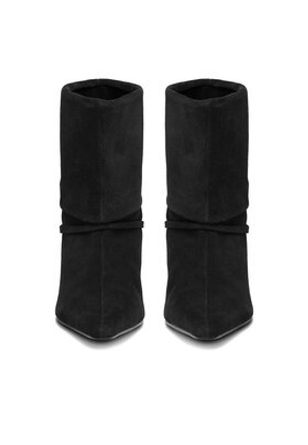 Gino Rossi Botki EO-DIUNA-120056 Czarny. Kolor: czarny. Materiał: zamsz, skóra