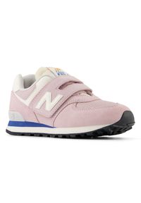 Buty dziecięce New Balance PV574VPK – różowe. Zapięcie: rzepy. Kolor: różowy. Materiał: guma, materiał, syntetyk. Szerokość cholewki: normalna. Model: New Balance 574. Sport: turystyka piesza #6