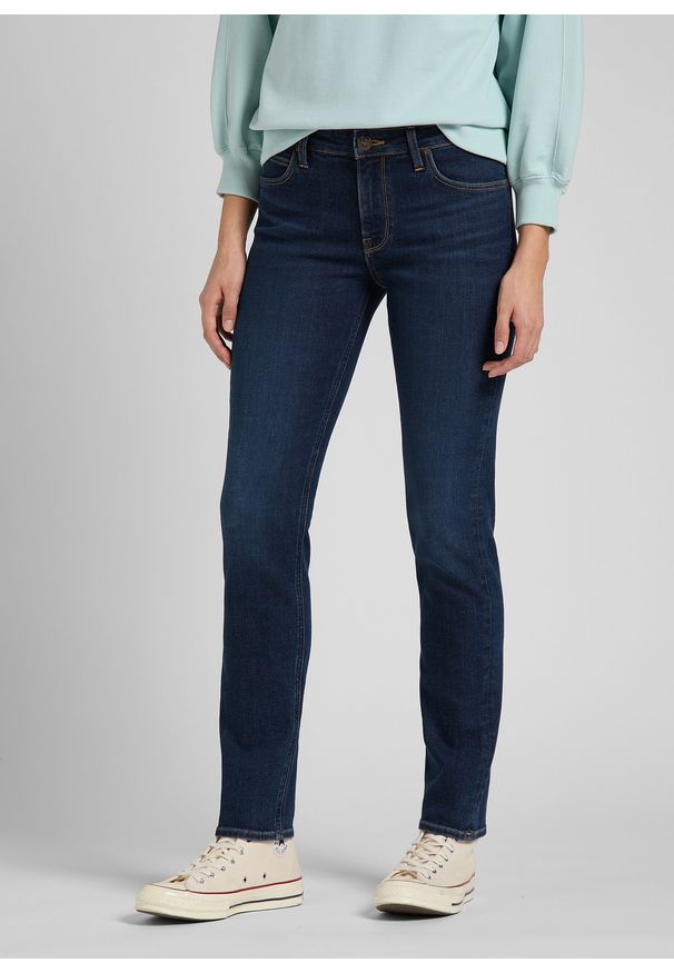 Lee - LEE ELLY DAMSKIE SPODNIE JEANSOWE DARK DAISY L305QDWB 112145004