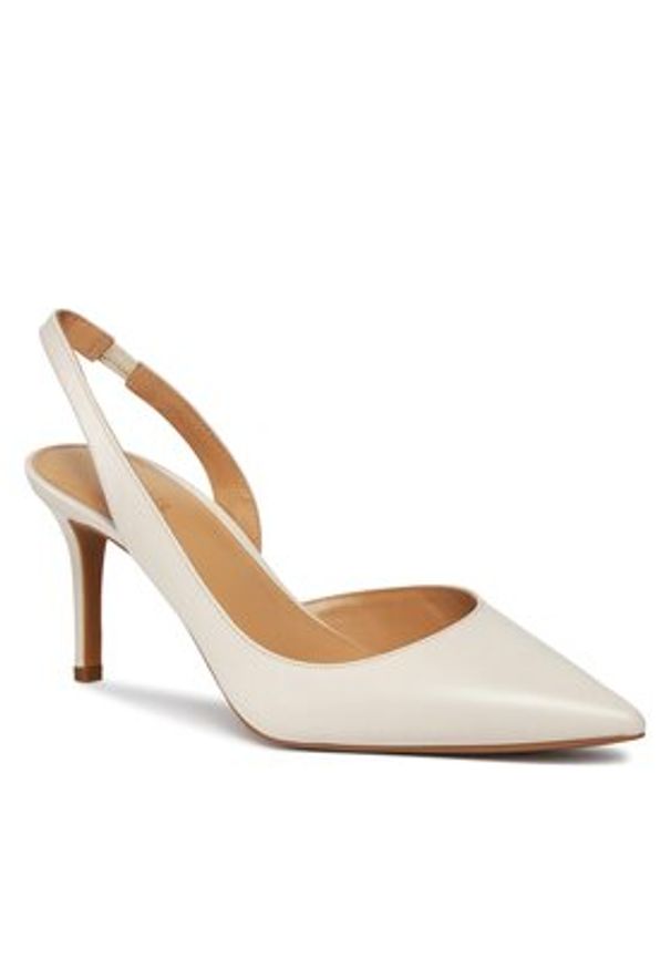 MICHAEL Michael Kors Szpilki Alina Flex Sling Pump 40R4HNMP1L Écru. Materiał: skóra. Obcas: na szpilce