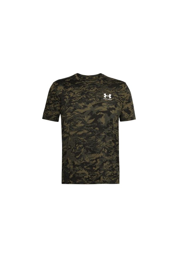 Koszulka treningowa męska Under Armour Abc Camo SS. Kolor: biały, zielony, czarny, wielokolorowy. Długość rękawa: krótki rękaw. Długość: krótkie