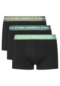 Karl Lagerfeld - KARL LAGERFELD Komplet 3 par bokserek A1M47021 Czarny. Kolor: czarny. Materiał: bawełna