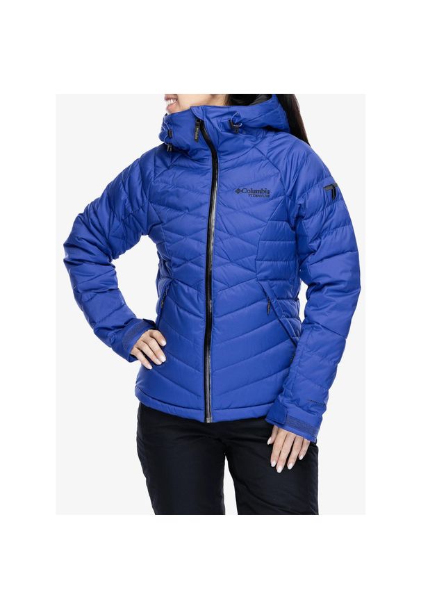 columbia - Kurtka puchowa damska Columbia Roaring Fork II Down Jacket. Kolor: niebieski. Materiał: puch