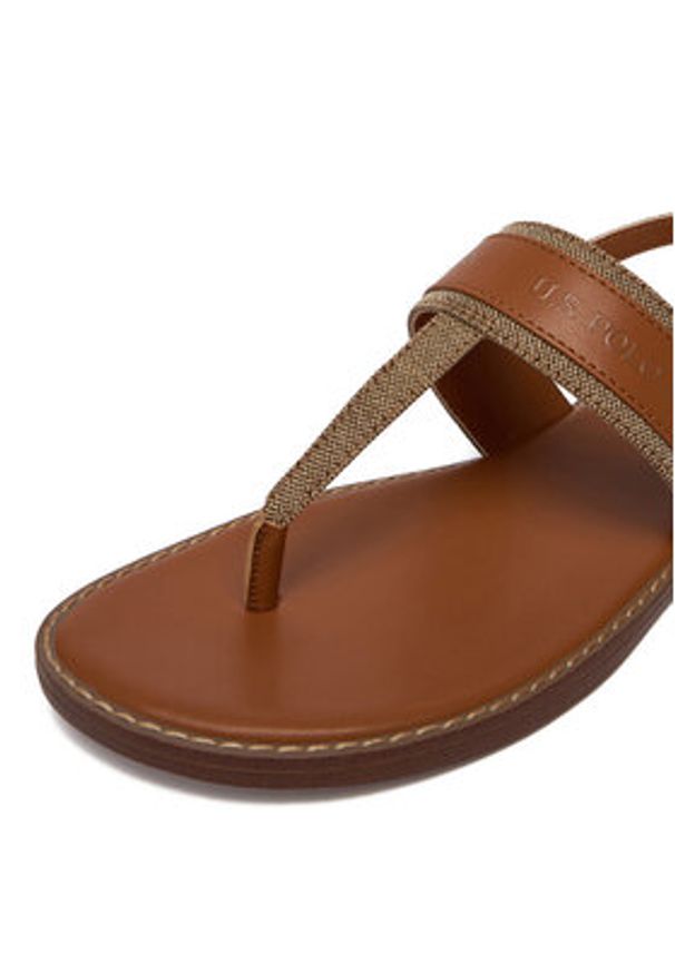 U.S. Polo Assn. Sandały EO-CASSIE001W/6TY1 Brązowy. Kolor: brązowy. Materiał: materiał