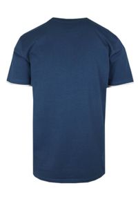 T-Shirt Męski - Granatowy z Napisem (Nadrukiem) - Pako Jeans. Okazja: na co dzień. Kolor: niebieski. Materiał: bawełna. Wzór: nadruk. Styl: casual
