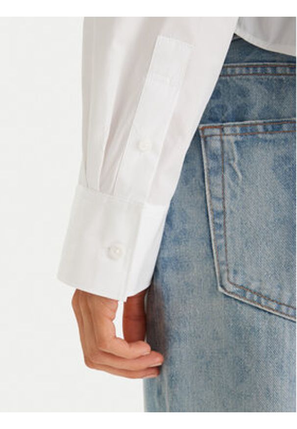 Calvin Klein Jeans Koszula LV047F148G Biały Relaxed Fit. Kolor: biały. Materiał: bawełna