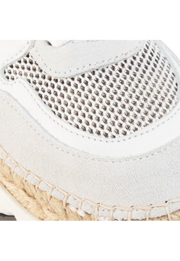 Eva Minge Espadryle EM-14-07-000845 Szary. Kolor: szary. Materiał: zamsz, skóra