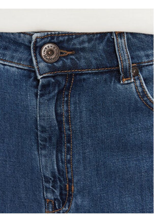 Weekend Max Mara Jeansy Vega 2525186061 Granatowy Wide Leg. Kolor: niebieski