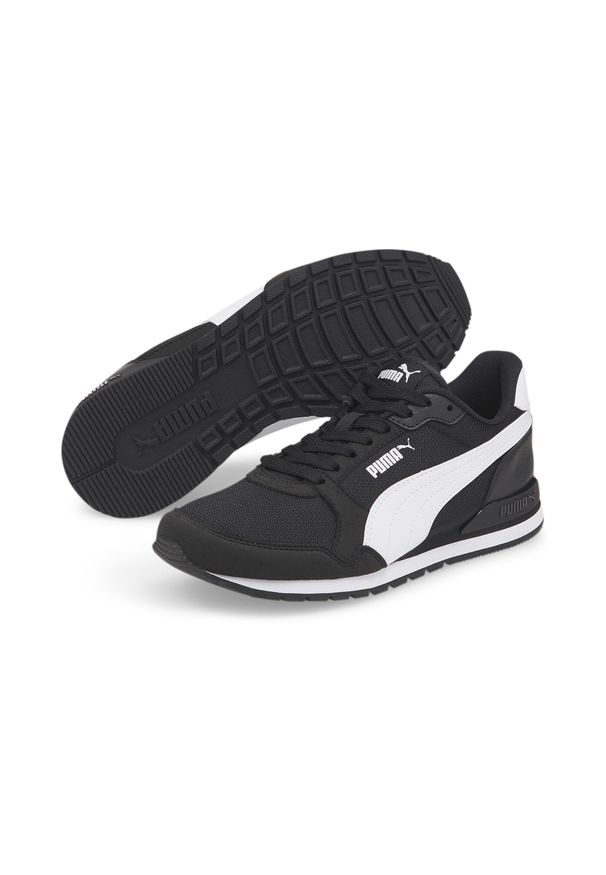 Buty na co dzień Puma St Runner V3 Mesh Jr. Okazja: na co dzień. Kolor: biały, wielokolorowy, czarny. Materiał: mesh