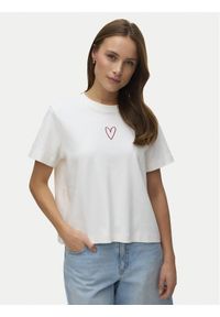 Vero Moda T-Shirt Sara 10311633 Biały Regular Fit. Kolor: biały. Materiał: bawełna #1