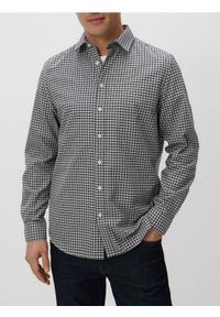 Reserved - Koszula regular z bawełny egipskiej - szary. Kolor: szary. Materiał: bawełna #1