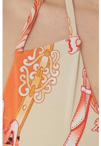 Guess biustonosz kąpielowy kolor pomarańczowy miękka miseczka. Kolor: pomarańczowy. Materiał: materiał #2